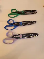 Fiskars Paper Edgers Scissors Art Supply Craft Crafting Scapbooking Set Of 3