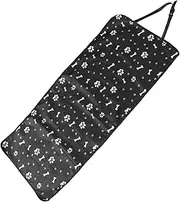 Mikinona Pet Car Seat Cover for Dogs Back Seat Protector for Suvs Easy Maintenance Machine Washable Protects Against Dirt Spills with Bone Print