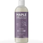[Maple Holistics] Vitamin Shampoo For Dandruff + Hair Loss - Anti Dandruff Sulfate Free Treatment For Healthy Scalp - Anti-Aging Damage Repair With Sage - Relieve Itching Flaking Dry Skin + Thinning Hair
