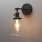 Industrial Wall Sconce with Switch Indoor Wall Lighting Fixtures with Funnel ...