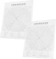 2pcs Quilling Positioning Sheet Coordinate Tool for Paper Quilling for Crafting Detailed Designs and Reducing Waste Safe for All Ages