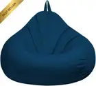 100x120CM Bean Bag Recliner Gaming Storage Lounger Cover for Adults & Kids