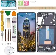 (Without Fingerprint) LCD Display Assembly for Samsung Galaxy S22+ Plus SM-S906U, S906U1, S906B, S906B/DS, S906W, S906N, S9060, S906E, S906E/DS Screen Replacement kit (Black)