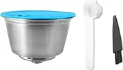 Refillable Coffee Capsules Stainl Steel Coffee Maker Pod Filters Cup 0.35oz Capacity for EDG466 EDG606 EDG305 Me EDG626 Coffee Blue One Size