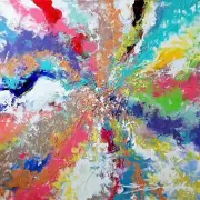 PAINTING ORIGINAL "Disperse" 24x24x1.5" gallerywrap stretched Steven G.Graff