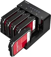 ORICO USB 3.0 5 Bay Hard Drive Docking Station with Offline Cloning 3.5 SATA Enclosure for HDD SSD, Expandable Storage up to 90TB Plug&Play(6558US3-C)
