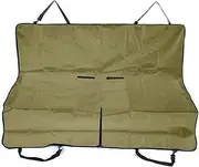 Dog Car Seat Cover Pet Dog Travel Mat Hammock for Dog Caravan Back Seat Safety Mat(Army Green)