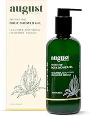 August Bioscience Hydration High Body Shower Gel with Cucumber, Aloe Vera & Chamomile Extract 250 ml