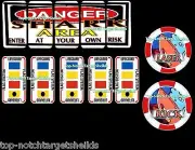 BAYWATCH Pinball Target Cushioned Decals