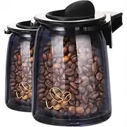 Coffee Bean Car Air Freshener - 2 Bottles Aromatherapy Diffuser Set | Long-Lasting Solid Perfume for Cars | Natural Coffee Aroma | for Father, Mother, Couples - PanoraCirqi (Mocha)