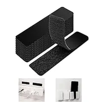 Hook and Loop Tape Adhesive Strips, Extra Wide Double Sided Sticky Pads Heavy Duty, Double-Side Reclosable Hook Loop Strips Tape,Strong Sticky Adhesive for Fabric,Heavy Duty Hook Loop Tape Strips