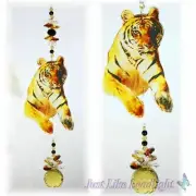 Crystal Suncatcher Tiger. window hanging rainbow prism gift suncatchers