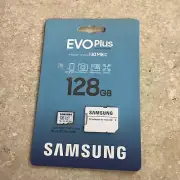 Samsung EVO Plus (2021) 128GB microSDXC UHS-I Memory Card (with SD Adapter)