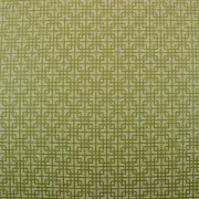 CLARENCE HOUSE OD LILLY GREEN GEOMETRIC OUTDOOR JACQUARD FABRIC BY YARD 54"W
