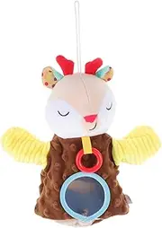 Kisangel Soft Comfort Hand Puppet Adorable Animal for Newborns for Soothing Shower Present Baptism Present Fawn