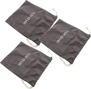 IWOWHERO 3pcs Canvas Hair Dryer Bag Makeup Brush Holder Straightener Travel Container Drawstring Bag Hair Dryer Travel Holder Straightener Storage Bag Hair Dryer Travel Case Cloth