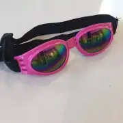 Dog Goggles, dog sunglasses, adjustable for medium to large dogs - pink, new