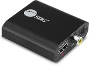 SIIG 4K HDMI Audio Extractor Converter, HDMI 1.4, 4K60 4:2:0 or 4K30, HDCP 1.4, Audio Extract to Toslink/Coaxial/3.5mm simultaneously, Supports Digital 5.1 /PCM 2ch Audio (CE-H26Q11-S1)