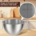 Sturdy Easy to Use Double Boiler Pot Set with Silicone Spatula 1.82QT caCfC