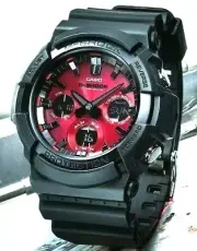 Casio G-Shock Black Red Solar Men's Watch GAS-100AR-1A