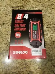 GOOLOO S4 4 Amp Car Battery Charger Automotive 6V/2A 12V/4A Smart Trickle Charge