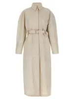 [Sportmax] Sportmax-Antiope1234 Trench E Impermeabili Bianco-Donna 40IT