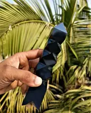 Large 160MM Natural Black Tourmaline Stone Metaphysical Healing Obelisk Tower