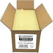 Surebonder 735R510 High Strength Standard Glue Sticks, Made in the USA, 1.1cm x 25cm Length, 2.3kg. Box, Amber, 90 Sticks (Pack of 90)