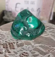 170 G Natural glossy Malachite cluster rough mineral GREEN CRYSTAL 2 IN