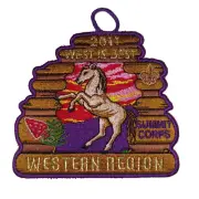 BSA Boy Scouts Order of the Arrow OA 2011 Western Region Patch (Purple Border)