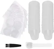 Reusable Coffee Capsules with 30 Foil Lids & Accessories for Original Line Machines, PP Refillable Pods Kit (60 Pcs) (30 Cups + 30 Films + Spoon Brush)