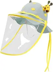 [LIFKOME] Children's Protective Hat Blue Fisherman Hat Anti-Spitting Mask Isolation Spittle for Outdoor