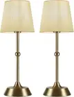 Set of 2 Cordless Cold Table Lamp,Led Portable Dimmable Desk Lamp,6000Ma Battery