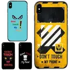 dont touch my phone Anti scratch Cover For Samsung A15 A16 S23 S24 S25 Ultra FE