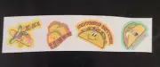 scratch and sniff stickers NEW Wacky Whiffer Die Cut Set/4 Taco scent