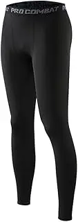 [HYCOPROT] Men's Compression Pants Athletic Tight,Leggings Base Layer Bottoms for Running Workout Sports Yoga Basketball, Black, Small