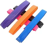 Badminton Racket Grip Tape Set Pcs Rebound Elastic Design Pu Material Comfortable Textured Handle Fit for Tennis Badminton Table Tennis Sweat Wicking