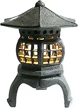 TIAAN 12" Height Japanese Lantern Solar Garden lamp Solar Pagoda Light