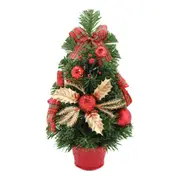 Colours Of Christmas 30cm Red Foil Poinsettia Xmas Tree Holiday Home Decoration