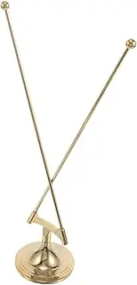 BIUDECO Tabletop Flagpole with Stable Base: Metal Flag Stand for Office and School - Lightweight and Easy to Assemble - Ideal for Displaying Corporate Flags