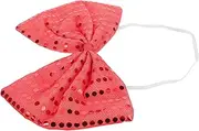 [ERINGOGO] Sequined Bow Tie for Men Large Oversized Bowknot Glitter Sequins Pre-tied Design for Costumes Masquerade Parties