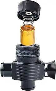 Xuanqingyi Store 1 Set Auto Universal Turbo Blow Off Valve Kit Dump Valve Wastegate Turbo Valve Adjustable Aluminium Alloy Bilateral Vent