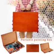 Portable Wooden Box Drawing Painting Art Supplies Case retro Jewelry Storage