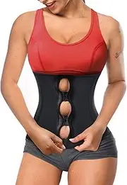 Junlan Women Exercise Waist Trimmer Hot Sweat Sauna Belt Neoprene Workout Waist Trainer Corset Body Shaper Cincher