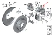 MINI CLUBMAN F54 Rear Right Brake Caliper 34216864119 6864119 NEW GENUINE