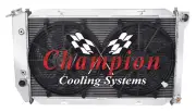 QR Champion 3 Row Radiator 28",2 14" Fans - 1972 - 1979 Ford Thunderbird V8 Eng (for: Ford)