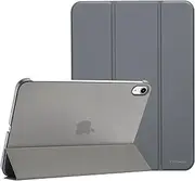 ProCase for iPad (A16) 11th Generation 11 Inch 2025/ iPad 10th Generation 10.9 Inch 2022 Case, Slim Smart Cover with Translucent Hard Shell Back, Supports Touch ID, Auto Wake/Sleep -Grey