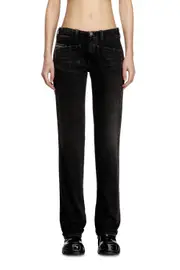 [Diesel] Diesel - Bootcut Jeans - D-Keate - Jeans - Woman - Black 29 Black