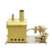 M2C Mini Steam Boiler with Twin Cylinder Marine Steam Engine Stirling Engine Model