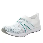 TRAQ By Alegria Qool Womens SMART Walking SHOE Sneaker White US 7-7.5- EU 37 NIB